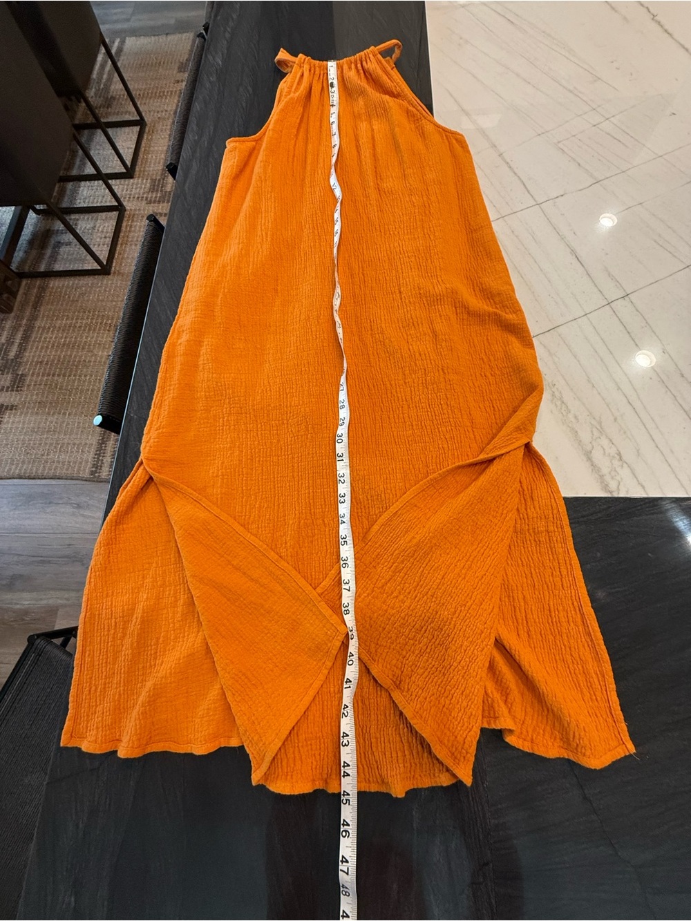 Evereve Orange Halter Maxi Dress - Picture 5 of 7